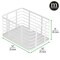 mDesign Metal Steel Wire Closet Storage Basket w/ Handles - 6 Pack